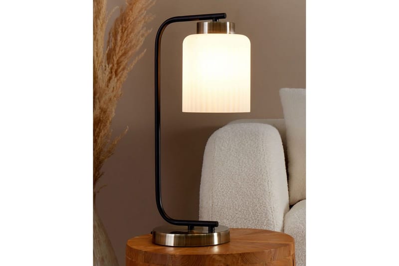 Skyrla Bordlampe 47 cm E27 - Sort/Hvid - Belysning - Lamper & indendørsbelysning - Vindueslampe - Vindueslampe på fod
