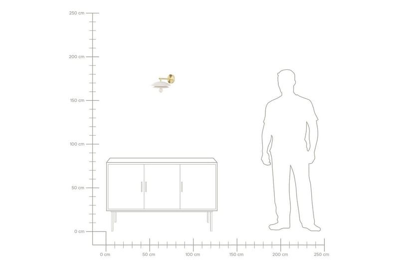 Solab Væglampe E27 - Guld/Hvid - Belysning - Lamper & indendørsbelysning - Sengelampe - Sengelampe væg