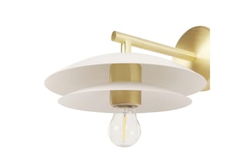 Solab Væglampe E27 - Guld/Hvid - Belysning - Lamper & indendørsbelysning - Sengelampe - Sengelampe væg
