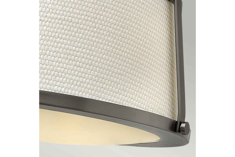 Loft semi-montering Hinkley Charlotte Antik nikkel, linnedskærm - Antik nikkel, linnedskærm - Belysning - Lamper & indendørsbelysning - Soveværelse lampe - Taklampa sovrum