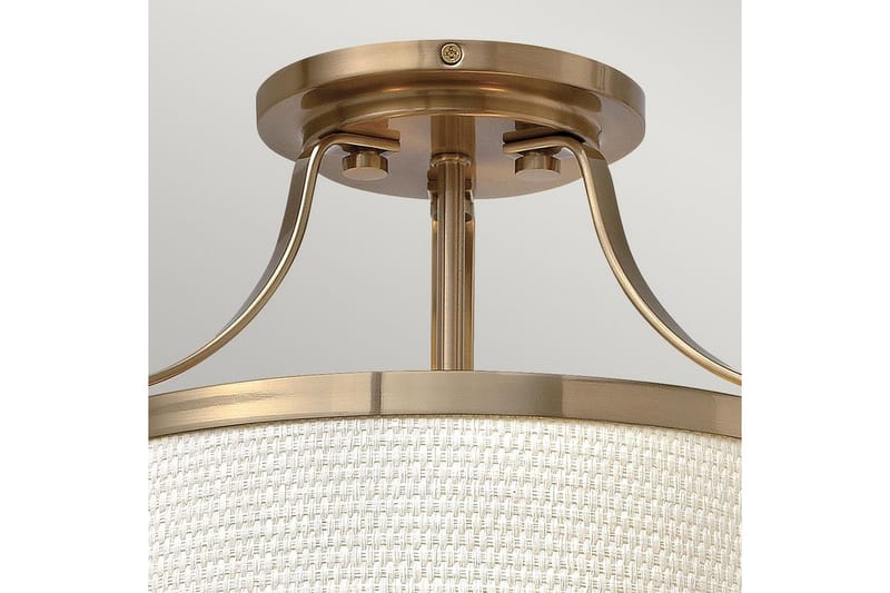 Loft semi-montering Hinkley Charlotte Børstet Karamel, Linnedskærm - Børstet Karamel, Linnedskærm - Belysning - Lamper & indendørsbelysning - Soveværelse lampe - Taklampa sovrum