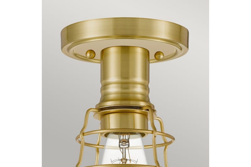 Loft semi-montering Quoizel Mixon Børstet Messing - Børstet Messing - Belysning - Lamper & indendørsbelysning - Soveværelse lampe - Taklampa sovrum