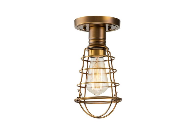 Loft semi-montering Quoizel Mixon Oplukket Messing - Oplukket Messing - Belysning - Lamper & indendørsbelysning - Soveværelse lampe - Taklampa sovrum