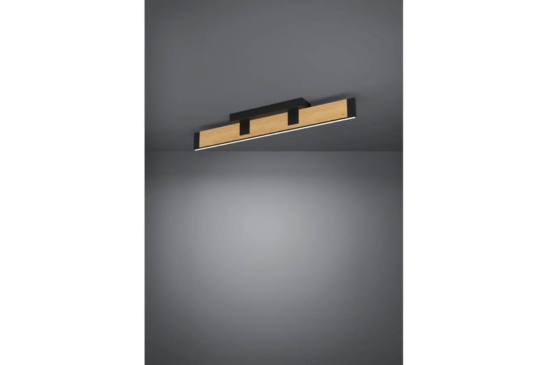 Loftbelysning Eglo Caminarro Sort Træ Aflang - Belysning - Lamper & indendørsbelysning - Soveværelse lampe - Taklampa sovrum