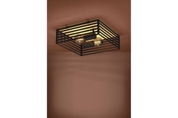 Loftbelysning Eglo Cidraz Sort/Træ - Belysning - Lamper & indendørsbelysning - Soveværelse lampe - Taklampa sovrum