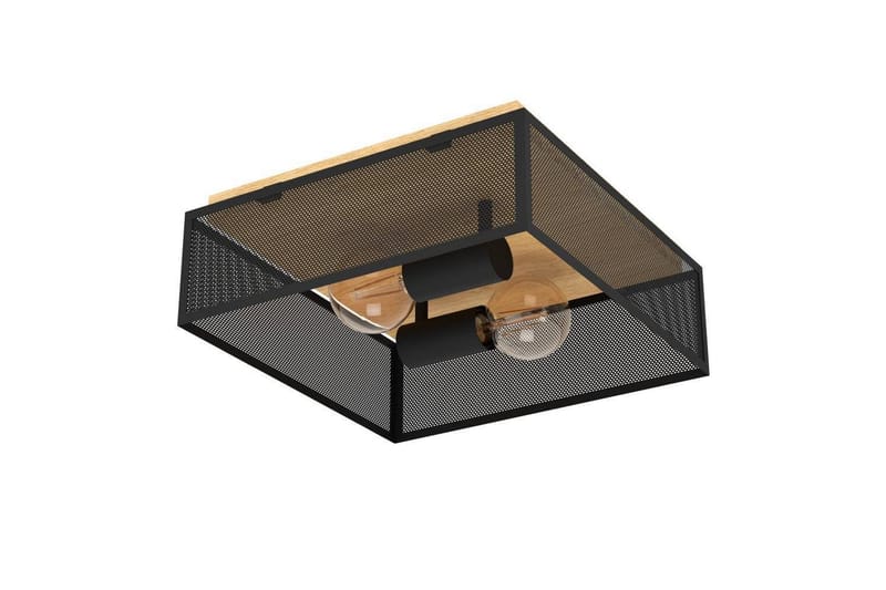 Loftbelysning Eglo Cidraz Sort/Træ - Belysning - Lamper & indendørsbelysning - Soveværelse lampe - Taklampa sovrum