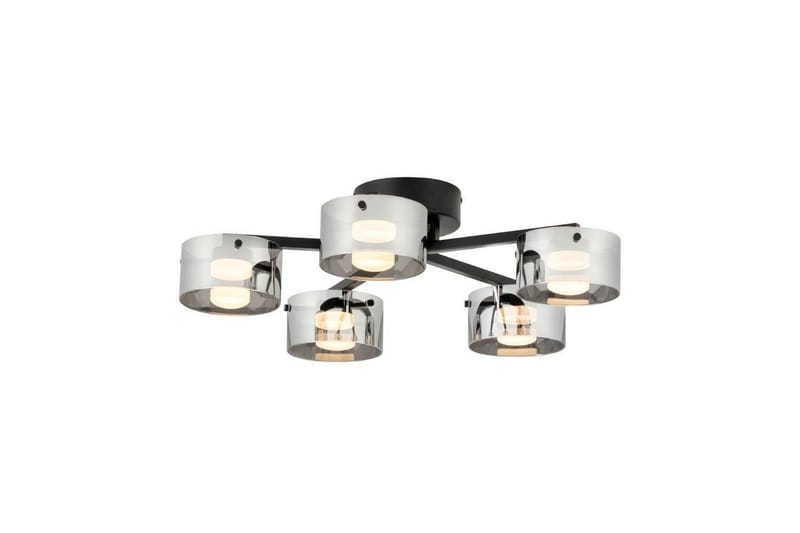 Loftbelysning Eglo Copillos Sort/Transparent med 5 Lamper - Belysning - Lamper & indendørsbelysning - Soveværelse lampe - Taklampa sovrum
