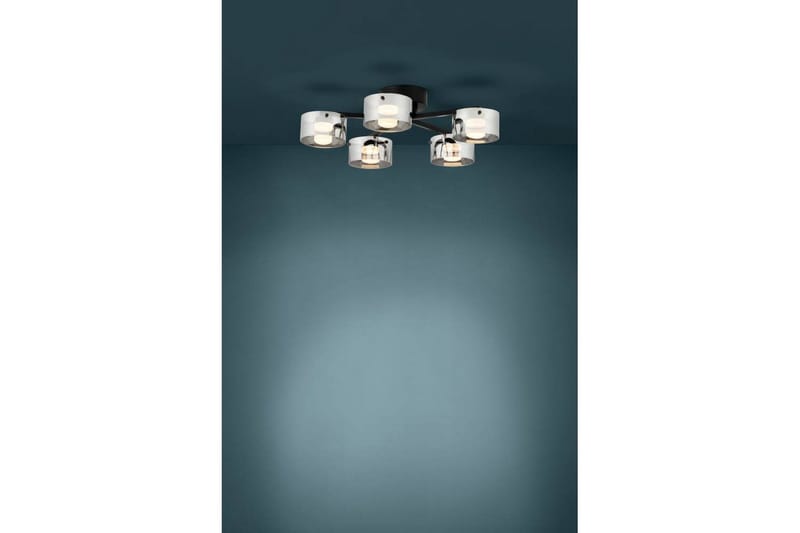 Loftbelysning Eglo Copillos Sort/Transparent med 5 Lamper - Belysning - Lamper & indendørsbelysning - Soveværelse lampe - Taklampa sovrum