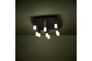 Loftbelysning Eglo Estanterios Grå/Brun med 9 Lamper - Belysning - Lamper & indendørsbelysning - Soveværelse lampe - Taklampa sovrum