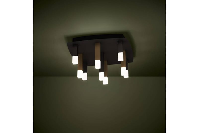 Loftbelysning Eglo Estanterios Grå/Brun med 9 Lamper - Belysning - Lamper & indendørsbelysning - Soveværelse lampe - Taklampa sovrum