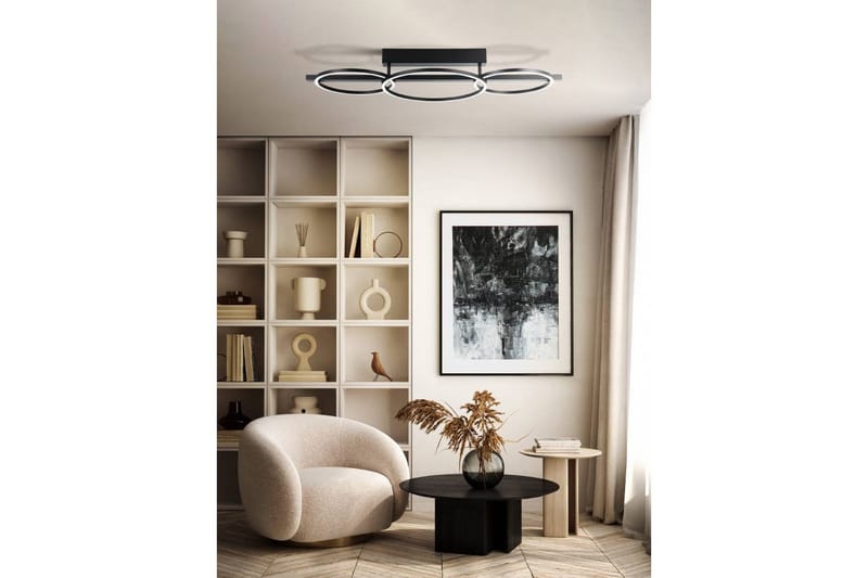 Loftbelysning Eglo Lanacera Sort/Guld - Belysning - Lamper & indendørsbelysning - Soveværelse lampe - Taklampa sovrum