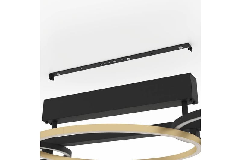 Loftbelysning Eglo Lanacera Sort/Guld - Belysning - Lamper & indendørsbelysning - Soveværelse lampe - Taklampa sovrum
