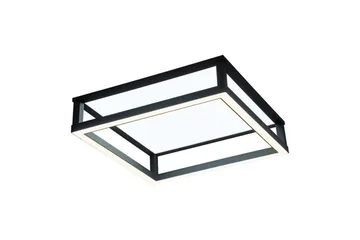 Loftbelysning Eglo Macellara Sort/Hvid 45x45 cm - Belysning - Lamper & indendørsbelysning - Soveværelse lampe - Taklampa sovrum