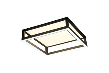 Loftbelysning Eglo Macellara Sort/Hvid 45x45 cm - Belysning - Lamper & indendørsbelysning - Soveværelse lampe - Taklampa sovrum
