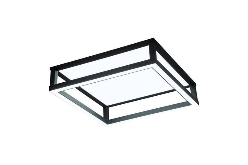 Loftbelysning Eglo Macellara Sort/Hvid 45x45 cm - Belysning - Lamper & indendørsbelysning - Soveværelse lampe - Taklampa sovrum