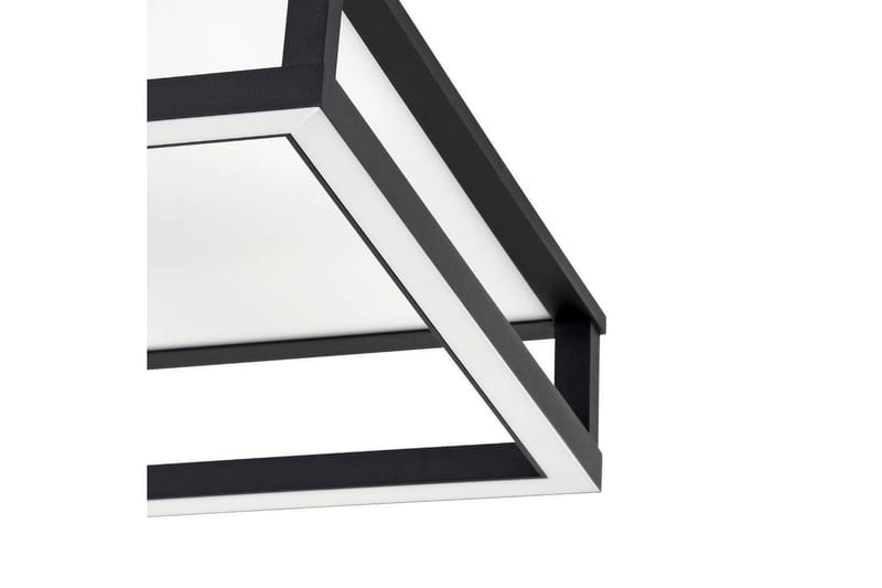 Loftbelysning Eglo Macellara Sort/Hvid 45x45 cm - Belysning - Lamper & indendørsbelysning - Soveværelse lampe - Taklampa sovrum