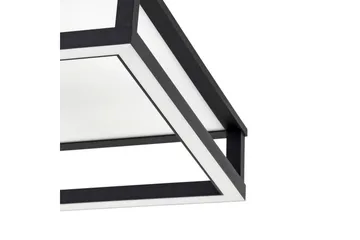 Loftbelysning Eglo Macellara Sort/Hvid 45x45 cm - Belysning - Lamper & indendørsbelysning - Soveværelse lampe - Taklampa sovrum