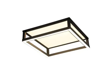 Loftbelysning Eglo Macellara Sort/Hvid 45x45 cm - Belysning - Lamper & indendørsbelysning - Soveværelse lampe - Taklampa sovrum