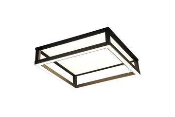 Loftbelysning Eglo Macellara Sort/Hvid 45x45 cm - Belysning - Lamper & indendørsbelysning - Soveværelse lampe - Taklampa sovrum