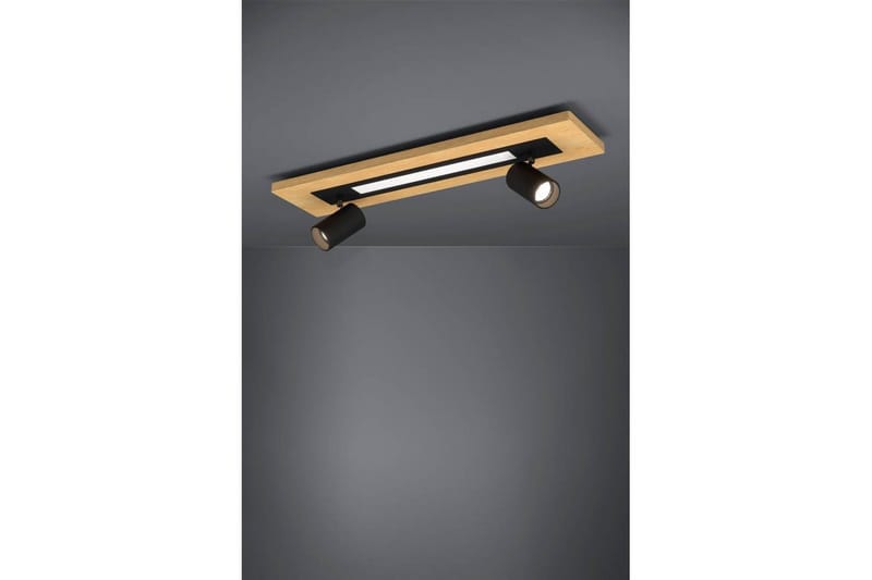 Loftbelysning Eglo Torrestralle Aflang Træ/Sort 2 lamper - 2 lamper - Belysning - Lamper & indendørsbelysning - Soveværelse lampe - Taklampa sovrum