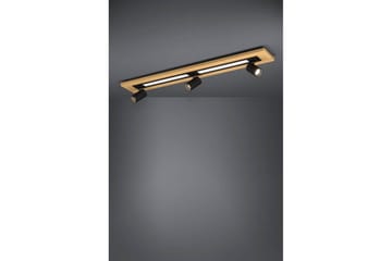 Loftbelysning Eglo Torrestralle Aflang Træ/Sort 3 Lamper - 3 Lamper - Belysning - Lamper & indendørsbelysning - Soveværelse lampe - Taklampa sovrum
