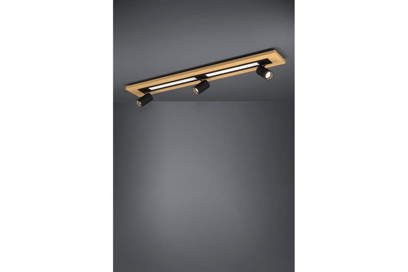Loftbelysning Eglo Torrestralle Aflang Træ/Sort 3 Lamper - 3 Lamper - Belysning - Lamper & indendørsbelysning - Soveværelse lampe - Taklampa sovrum