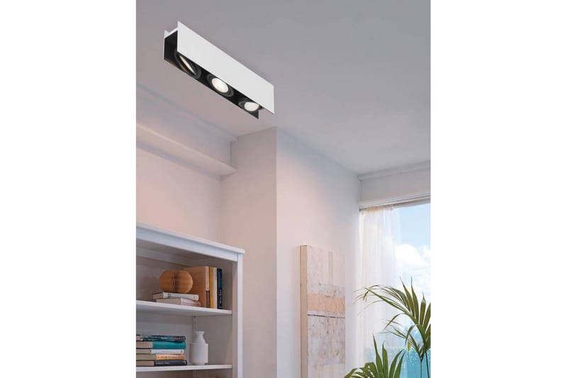 Loftbelysning Eglo Vidago Hvid/Sort 3 Lamper - 3 Lamper - Belysning - Lamper & indendørsbelysning - Soveværelse lampe - Taklampa sovrum