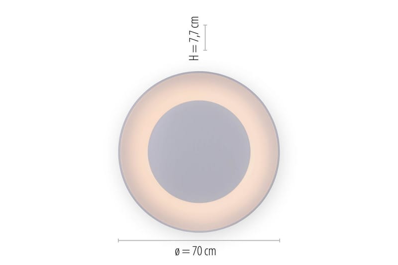 Loftlampe Anika - Hvid - Belysning - Lamper & indendørsbelysning - Soveværelse lampe - Taklampa sovrum