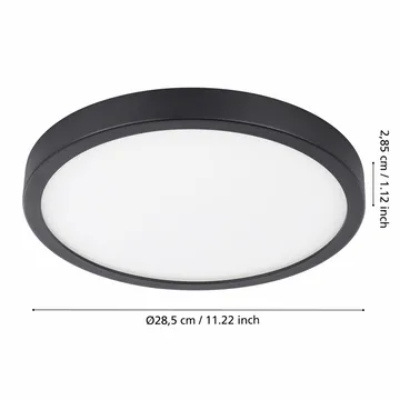 Loftlampe Argolis ×285 mm - Sort - Belysning - Lamper & indendørsbelysning - Soveværelse lampe - Taklampa sovrum
