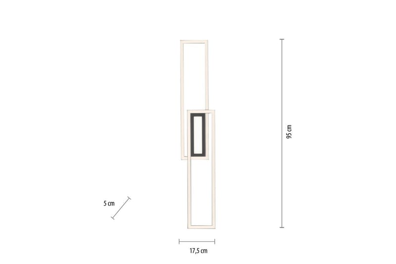 Loftlampe Asmin - 17,9x5x95 cm - Belysning - Lamper & indendørsbelysning - Soveværelse lampe - Taklampa sovrum