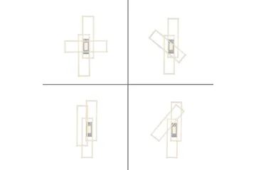 Loftlampe Asmin - 69,4x6,8x98,9 cm - Belysning - Lamper & indendørsbelysning - Soveværelse lampe - Taklampa sovrum