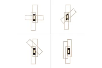 Loftlampe Asmin - 69,4x6,8x99 cm - Belysning - Lamper & indendørsbelysning - Soveværelse lampe - Taklampa sovrum