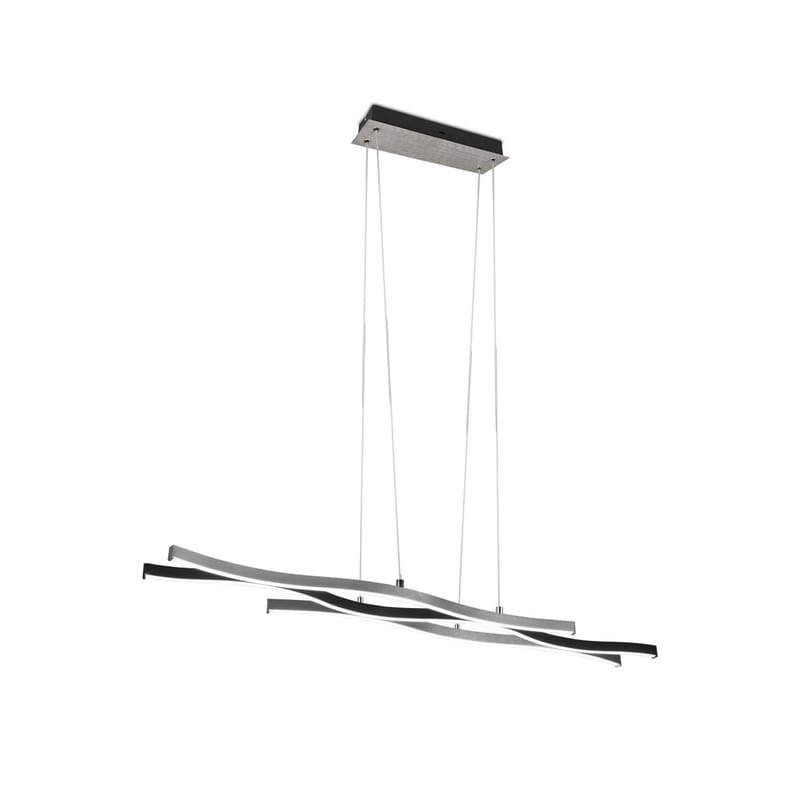 Loftlampe Blaze, Børstet aluminium