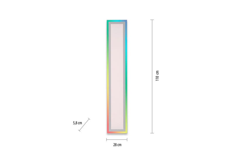 Loftlampe Edging - 18x5,2x100 cm - Belysning - Lamper & indendørsbelysning - Soveværelse lampe - Taklampa sovrum