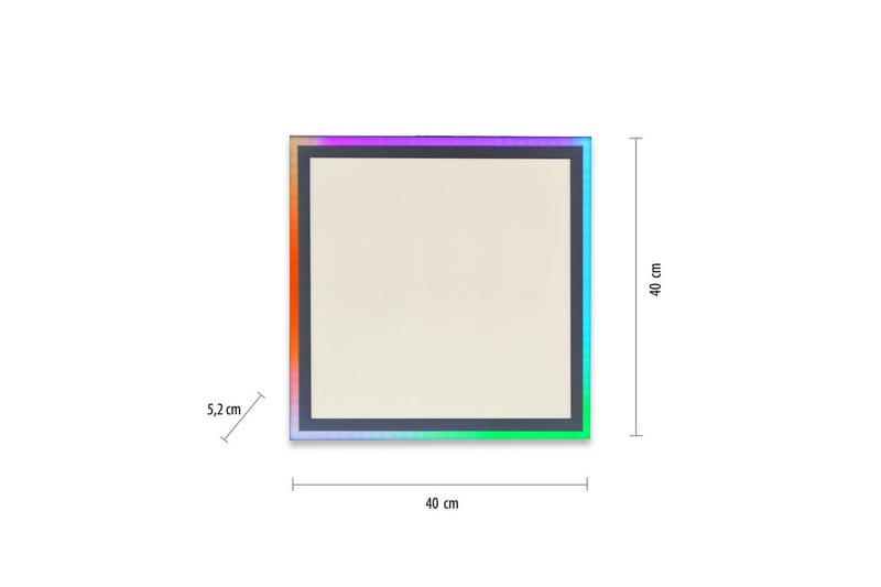 Loftlampe Edging - 40x5,2x40 cm - Belysning - Lamper & indendørsbelysning - Soveværelse lampe - Taklampa sovrum