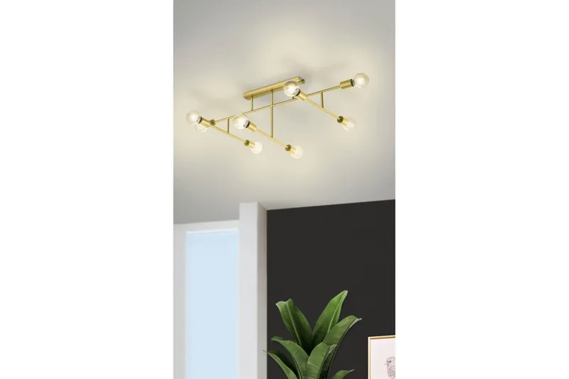 Loftlampe Eglo Belsiana 1 med 8 Lampor - Messing - Belysning - Lamper & indendørsbelysning - Soveværelse lampe - Taklampa sovrum