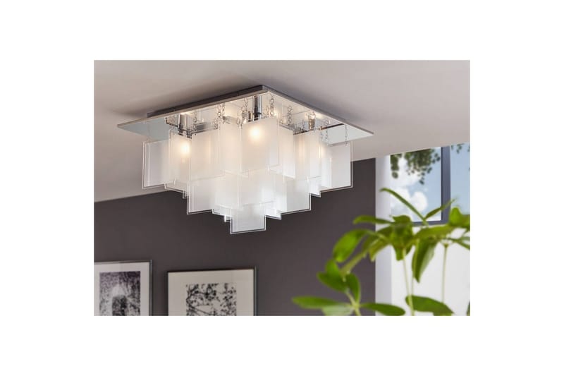 Loftlampe Eglo Condrada 1 - Hvid/Krom - Belysning - Lamper & indendørsbelysning - Soveværelse lampe - Taklampa sovrum