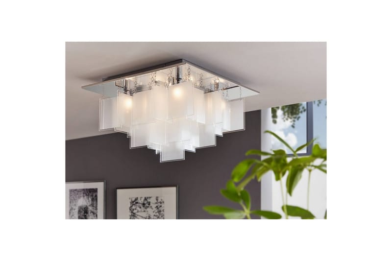 Loftlampe Eglo Condrada 1 - Hvid/Krom - Belysning - Lamper & indendørsbelysning - Soveværelse lampe - Taklampa sovrum