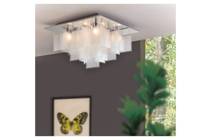 Loftlampe Eglo Condrada 1 - Hvid/Krom - Belysning - Lamper & indendørsbelysning - Soveværelse lampe - Taklampa sovrum