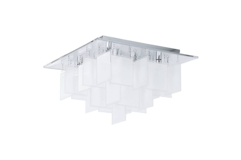 Loftlampe Eglo Condrada 1, Hvid/Krom