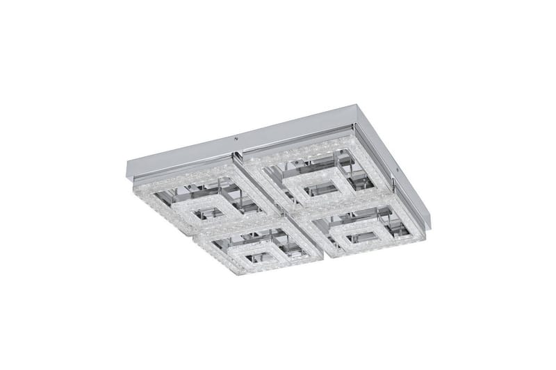 Loftlampe Eglo Fradelo 520x520 mm - Krom/Grå - Belysning - Lamper & indendørsbelysning - Soveværelse lampe - Taklampa sovrum