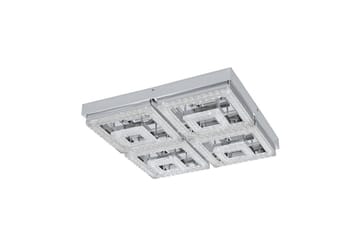 Loftlampe Eglo Fradelo 520x520 mm - Krom/Grå - Belysning - Lamper & indendørsbelysning - Soveværelse lampe - Taklampa sovrum