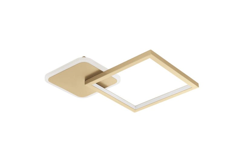 Loftlampe Eglo Gafares Kvadrat Guldfarvet/Hvid, Guld/Hvid