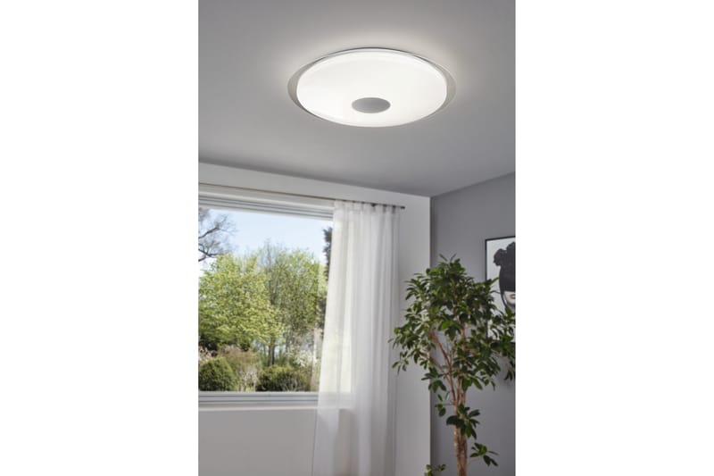 Loftlampe Eglo Lanciano - Hvid/Sølv - Belysning - Lamper & indendørsbelysning - Soveværelse lampe - Taklampa sovrum