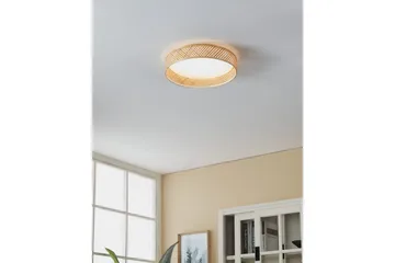 Loftlampe Eglo Luppineria Ø380 mm Hvid Brun - Hvid/Brun - Belysning - Lamper & indendørsbelysning - Soveværelse lampe - Taklampa sovrum