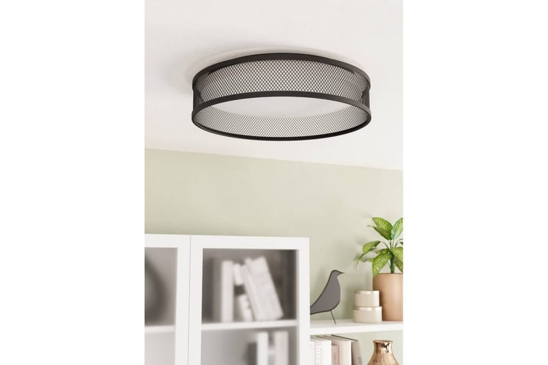 Loftlampe Eglo Luppineria Ø385 mm Sort Hvid - Sort - Belysning - Lamper & indendørsbelysning - Soveværelse lampe - Taklampa sovrum