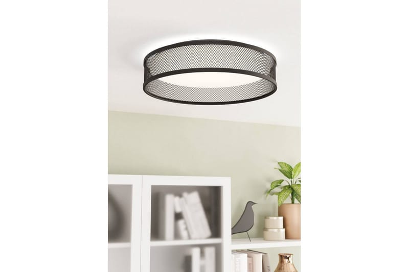 Loftlampe Eglo Luppineria Ø385 mm Sort Hvid - Sort - Belysning - Lamper & indendørsbelysning - Soveværelse lampe - Taklampa sovrum