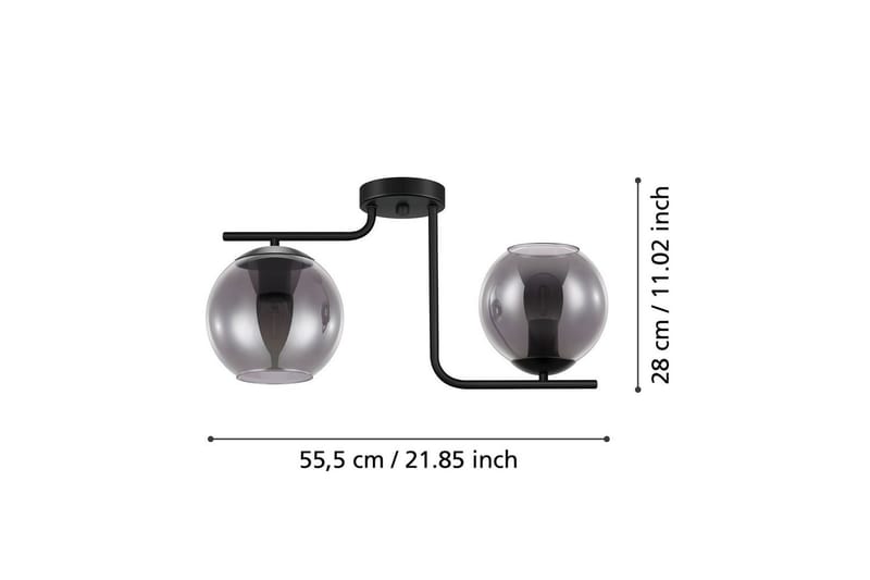 Loftlampe Eglo Marojales - Sort - Belysning - Lamper & indendørsbelysning - Soveværelse lampe - Taklampa sovrum