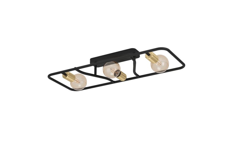 Loftlampe Eglo Messinaro, Sort/Messing