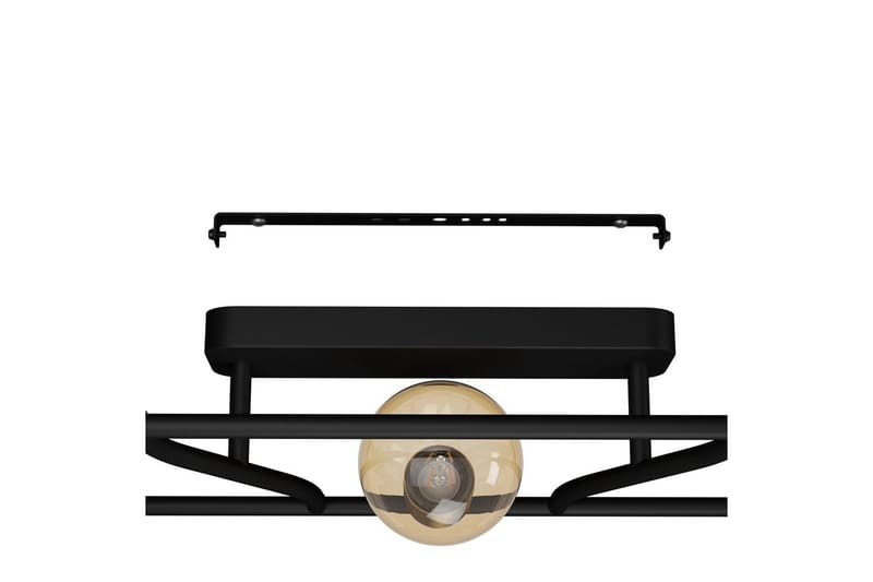 Loftlampe Eglo Messinaro - Sort/Messing - Belysning - Lamper & indendørsbelysning - Soveværelse lampe - Taklampa sovrum